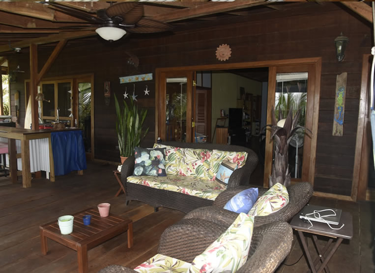 Porch looking towards inside